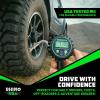 imageRhino USA Digital Tire Pressure Gauge with Inflator 0200 PSI  Heavy Duty Air Chuck and Compressor Accessories with Stainless Braided Hose Large 2quot Dial and Solid Brass Hardware for Truck and RV200psi Digital