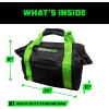 imageRhino USA Heavy Duty Recovery Gear Storage Bag  Ultimate Recovery Kit Equipment Bag For OffRoad Gear and 4x4 Accessories  Fits Tow Straps Shackles Snatch Block and UTV AccessoriesGreenGreen