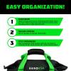 imageRhino USA Heavy Duty Recovery Gear Storage Bag  Ultimate Recovery Kit Equipment Bag For OffRoad Gear and 4x4 Accessories  Fits Tow Straps Shackles Snatch Block and UTV AccessoriesGreenGreen