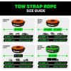 imageRhino USA Recovery Tow Strap 2quot x 20  20024lb Break Strength  Emergency Recovery Strap Tow Rope for UTV ATV ampamp More  Heavy Duty Towing Strap for Offroad 4x4 Use  Compatible with RZR and CanAmOrange