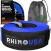 imageRhino USA Recovery Tow Strap 2quot x 20  20024lb Break Strength  Emergency Recovery Strap Tow Rope for UTV ATV ampamp More  Heavy Duty Towing Strap for Offroad 4x4 Use  Compatible with RZR and CanAmBlue