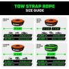 imageRhino USA Recovery Tow Strap 2quot x 20  20024lb Break Strength  Emergency Recovery Strap Tow Rope for UTV ATV ampamp More  Heavy Duty Towing Strap for Offroad 4x4 Use  Compatible with RZR and CanAmOrange