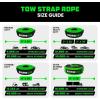 imageRhino USA Recovery Tow Strap 2quot x 20  20024lb Break Strength  Emergency Recovery Strap Tow Rope for UTV ATV ampamp More  Heavy Duty Towing Strap for Offroad 4x4 Use  Compatible with RZR and CanAmGreen