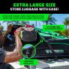 imageRhino USA Rooftop Cargo Carrier for Car Storage 177 Cubic Feet Heavy Duty Waterproof Roof Top Bag with Industrial Grade Zippers  Used for All Vehicle withWithout Rack Carriers  Lock IncludedGreen