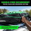 imageRhino USA Rooftop Cargo Carrier for Car Storage 177 Cubic Feet Heavy Duty Waterproof Roof Top Bag with Industrial Grade Zippers  Used for All Vehicle withWithout Rack Carriers  Lock IncludedGreen