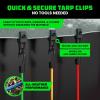 imageRhino USA Rubber Bungee Cords Heavy Duty Outdoor with Adjustable Hooks 12Pack Assorted Weatherproof Straps with S Hooks for Tarps Cargo Motorcycle Truck and More 185lbs Load CapacityMulticolor