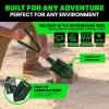 imageRhino USA Survival Shovel wPick  Heavy Duty Carbon Steel Military Style Entrenching Tool for Off Road Camping Gardening Beach Digging Dirt Sand Mud ampamp Snow Survival ShovelGreen