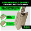 imageRhino USA Survival Shovel wPick  Heavy Duty Carbon Steel Military Style Entrenching Tool for Off Road Camping Gardening Beach Digging Dirt Sand Mud ampamp Snow Survival ShovelTan