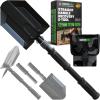 imageRhino USA Survival Shovel wPick  Heavy Duty Carbon Steel Military Style Entrenching Tool for Off Road Camping Gardening Beach Digging Dirt Sand Mud ampamp Snow Survival ShovelBlack