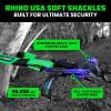 imageRhino USA Synthetic Soft Shackle Rope 1Pack  38 Inch x 22 Inch 31400lb Min Break Strength Offroad Soft Shackle Recovery Kit for Truck UTV ATV  Compatible with Jeep Toyota Ford ampamp MoreBlue