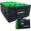 imageRhino USA Rooftop Cargo Carrier for Car Storage 177 Cubic Feet Heavy Duty Waterproof Roof Top Bag with Industrial Grade Zippers  Used for All Vehicle withWithout Rack Carriers  Lock IncludedGreen