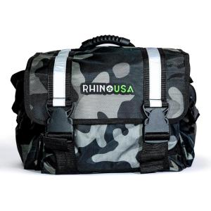 imageRhino USA Heavy Duty Recovery Gear Storage Bag  Ultimate Recovery Kit Equipment Bag For OffRoad Gear and 4x4 Accessories  Fits Tow Straps Shackles Snatch Block and UTV AccessoriesGreenCamo