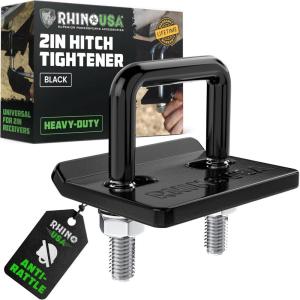 imageRhino USA Hitch Tightener Anti Rattle Clamp with Silencer Pad for 25 inch Hitches Heavy Duty Steel Trailer Hitch Stabilizer  Weatherproof Protective AntiRust Silencer for Receiver2