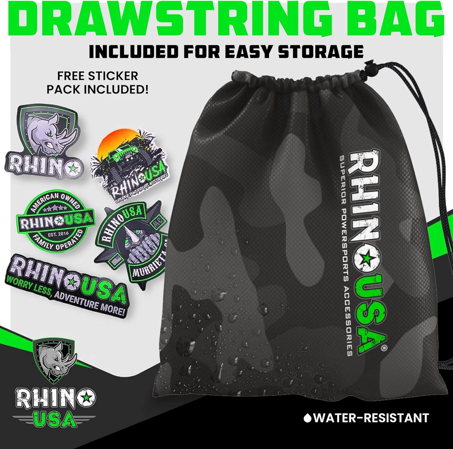 imageRhino USA Ratchet Straps Tie Downs 4Pack  1 Inch x 15 Feet 1823lb Break Strength  Ultimate Tie Down Straps with Safety S Hooks  for Trucks Cargo Moving Appliances  BlueBlack