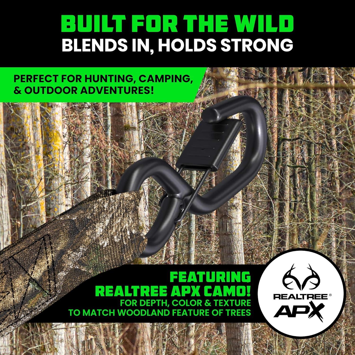 imageRhino USA Ratchet Straps Tie Downs 4Pack  1 Inch x 15 Feet 1823lb Break Strength  Ultimate Tie Down Straps with Safety S Hooks  for Trucks Cargo Moving Appliances  BlueRealtree Camo