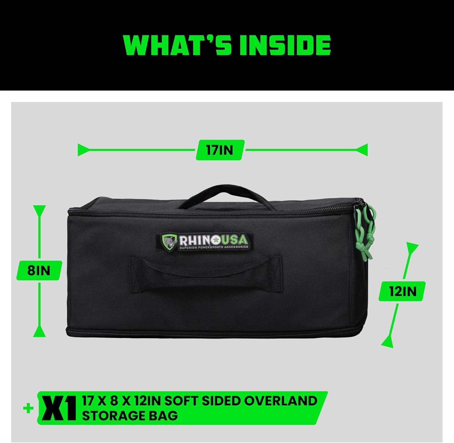 imageSoftSided Overland Storage Bag  Tactical Gear Tote for Camping Essentials SUV Trunk Organizer Bushcraft Gear Camper Organization Travel Bag with Dividers ampamp Customizable Patch Panel L BlackBlack