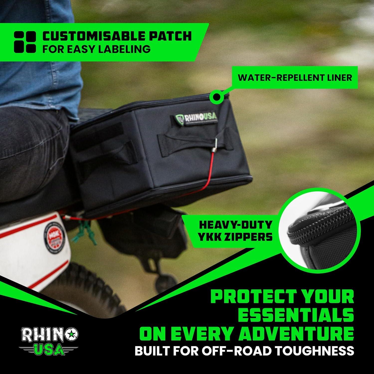 imageSoftSided Overland Storage Bag  Tactical Gear Tote for Camping Essentials SUV Trunk Organizer Bushcraft Gear Camper Organization Travel Bag with Dividers ampamp Customizable Patch Panel L BlackBlack