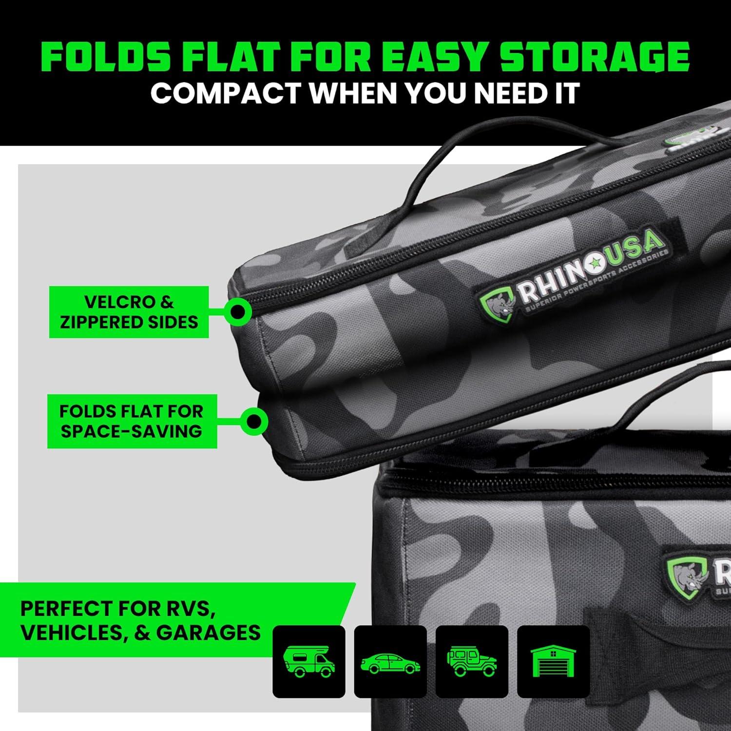 imageSoftSided Overland Storage Bag  Tactical Gear Tote for Camping Essentials SUV Trunk Organizer Bushcraft Gear Camper Organization Travel Bag with Dividers ampamp Customizable Patch Panel L BlackCamo