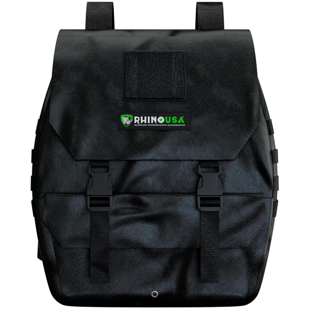 imageRhino USA Tail Gate Trash Bag  Molle Compatible Overlanding Gear Camping Essentials ampamp Ultimate Accessory for Jeep Gladiator Trucks ampamp More  BlackBlack