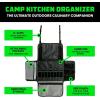 imageRhino USA Camping Kitchen Organizer Ultimate Overland Camp Accessory For Outdoor Cooking Spice Rack Utensil Storage and MoreBlack