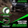 imageRhino USA Kinetic Recovery Tow Rope Heavy Duty Offroad Snatch Strap for UTV ATV Truck Car Tractor  Ultimate Elastic Straps Towing Gear  Backed for Life 1quot x 30 GreenGray