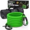 imageRhino USA Kinetic Recovery Tow Rope Heavy Duty Offroad Snatch Strap for UTV ATV Truck Car Tractor  Ultimate Elastic Straps Towing Gear  Backed for Life 1quot x 30 GreenGreen