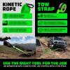 imageRhino USA Kinetic Recovery Tow Rope Heavy Duty Offroad Snatch Strap for UTV ATV Truck Car Tractor  Ultimate Elastic Straps Towing Gear  Backed for Life 1quot x 30 GreenGreen