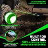 imageRhino USA Kinetic Recovery Tow Rope Heavy Duty Offroad Snatch Strap for UTV ATV Truck Car Tractor  Ultimate Elastic Straps Towing Gear  Backed for Life 1quot x 30 GreenGreen