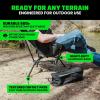 imageRhino USA Portable Camping Chair 400lbs Capacity  Collapsible Compact Lightweight Camp Chair for Backpacking Hiking ampamp Fishing  Small Foldable and Portable Camping Chairs for Adults and KidsBlack