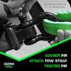 imageRhino USA Shackle Hitch Receiver Best Towing Accessories for Trucks ampamp Jeeps Connect Your Rhino Tow Strap for Vehicle Recovery Mounts to 2 Receivers Hitch Receiver  20 Tow Strap