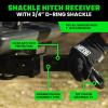 imageRhino USA Shackle Hitch Receiver Fits 2quot Receivers Best Towing Accessories for Trucks Jeep Toyota ampamp More  Connect Your Rhino Tow Strap for Vehicle Recovery Mounts to 2quot Receiver Hitches GrayMISSING INFORMATION Cannot determine actual color
