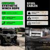 imageRhino USA Synthetic Winch Line 14quot x 50 for ATVUTV  Winch Rope for use with Polaris RZR Can Am  Ultimate UTV AccesoriesBlack