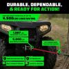 imageRhino USA Synthetic Winch Line 14quot x 50 for ATVUTV  Winch Rope for use with Polaris RZR Can Am  Ultimate UTV AccesoriesBlack