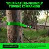 imageRhino USA Tree Saver Tow Strap 3quot x 8  31518lb Break Strength  Emergency Recovery Strap Winch Extension for Truck UTV ATV ampamp More  Heavy Duty Straps Compatible with Jeep Ford Toyota BlackGreen