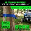 imageRhino USA Tree Saver Tow Strap 3quot x 8  31518lb Break Strength  Emergency Recovery Strap Winch Extension for Truck UTV ATV ampamp More  Heavy Duty Straps Compatible with Jeep Ford Toyota BlackBlue