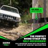 imageRhino USA Tree Saver Tow Strap 3quot x 8  31518lb Break Strength  Emergency Recovery Strap Winch Extension for Truck UTV ATV ampamp More  Heavy Duty Straps Compatible with Jeep Ford Toyota BlackBlack