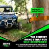 imageRhino USA Tree Saver Tow Strap 3quot x 8  31518lb Break Strength  Emergency Recovery Strap Winch Extension for Truck UTV ATV ampamp More  Heavy Duty Straps Compatible with Jeep Ford Toyota BlackOrange
