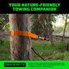 imageRhino USA Tree Saver Tow Strap 3quot x 8  31518lb Break Strength  Emergency Recovery Strap Winch Extension for Truck UTV ATV ampamp More  Heavy Duty Straps Compatible with Jeep Ford Toyota BlackOrange