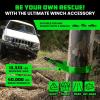 imageRhino USA Tree Saver Tow Strap 3quot x 8  31518lb Break Strength  Emergency Recovery Strap Winch Extension for Truck UTV ATV ampamp More  Heavy Duty Straps Compatible with Jeep Ford Toyota BlackGreen