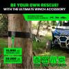 imageRhino USA Tree Saver Tow Strap 3quot x 8  31518lb Break Strength  Emergency Recovery Strap Winch Extension for Truck UTV ATV ampamp More  Heavy Duty Straps Compatible with Jeep Ford Toyota BlackBlack