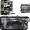 imageSoftSided Overland Storage Bag  Tactical Gear Tote for Camping Essentials SUV Trunk Organizer Bushcraft Gear Camper Organization Travel Bag with Dividers ampamp Customizable Patch Panel L BlackCamo