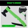 imageRhino USA Camping Hatchet with Integrated Folding Saw and Fire Starter  Essential Camping Gear for Survial Hiking or HuntingGreen