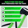 imageRhino USA Camping Hatchet with Integrated Folding Saw and Fire Starter  Essential Camping Gear for Survial Hiking or HuntingGreen