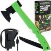 imageRhino USA Camping Hatchet with Integrated Folding Saw and Fire Starter  Essential Camping Gear for Survial Hiking or HuntingGreen
