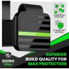 imageRhino USA American Flag Trailer Hitch Cover for 2 Inch Receivers  Protects Tow Hitch Covers from Dust Water Mud and Snow  Ultimate Hitch Covers for Trucks Jeep Tacoma Ford GMC amp MoreGreen