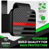 imageRhino USA American Flag Trailer Hitch Cover for 2 Inch Receivers  Protects Tow Hitch Covers from Dust Water Mud and Snow  Ultimate Hitch Covers for Trucks Jeep Tacoma Ford GMC amp MoreRed
