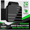 imageRhino USA American Flag Trailer Hitch Cover for 2 Inch Receivers  Protects Tow Hitch Covers from Dust Water Mud and Snow  Ultimate Hitch Covers for Trucks Jeep Tacoma Ford GMC amp MoreBlack