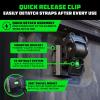 imageRhino USA Integrated Cargo Magic BedMounted Retractable Ratchet Straps for Ford Trucks 2015 F150 amp 2017 F250  BoxLink Compatible Removable 360 Swivel HeavyDuty Tie Downs2 In x 9 Ft
