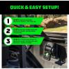 imageRhino USA Integrated Cargo Magic BedMounted Retractable Ratchet Straps for Ford Trucks 2015 F150 amp 2017 F250  BoxLink Compatible Removable 360 Swivel HeavyDuty Tie Downs2 In x 9 Ft