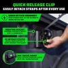 imageRhino USA Integrated Cargo Magic BedMounted Retractable Ratchet Straps for Ford Trucks 2015 F150 amp 2017 F250  BoxLink Compatible Removable 360 Swivel HeavyDuty Tie Downs1 In x 9 Ft